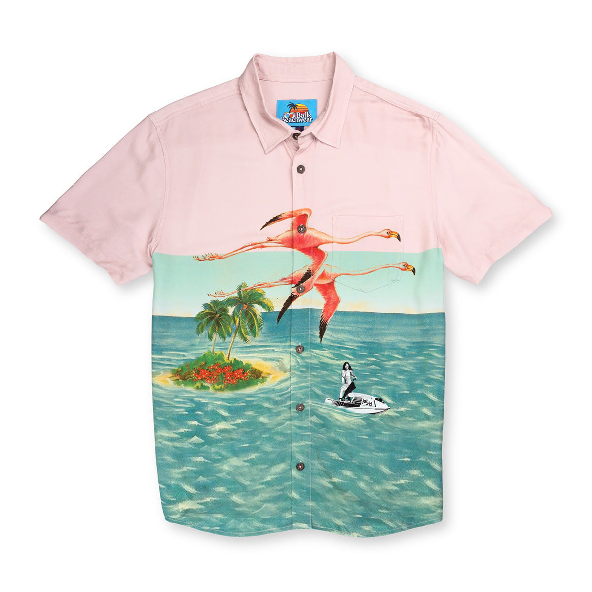 Balls Beachwear Stranded In Time Button Up
