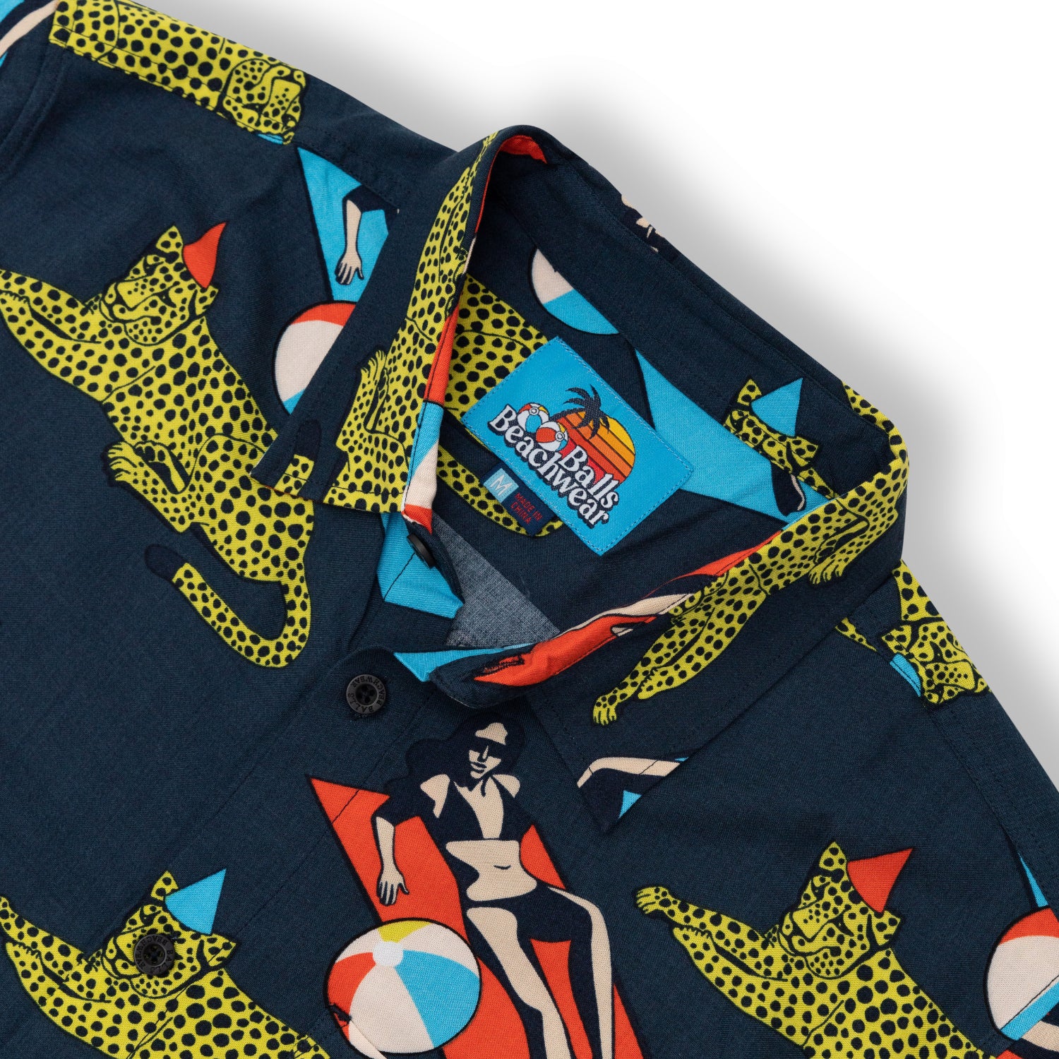 Balls Beachwear Viscous Celebration Button Up